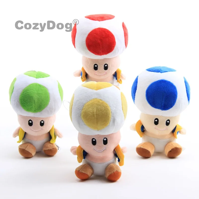 

Super Mario Bros 4 Colors Plush Toy Soft Dolls Stuffed Animals 18 cm Children Gift