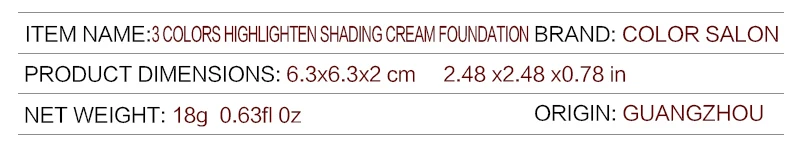 ZOEDGL Hide Blemish Face Eye Lip Makeup Foundation Professional Concealer Cream