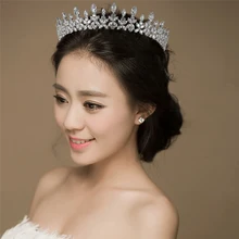 Диадемы и короны HADIYANA модные циркониевые геометрические дизайнерские Свадебные украшения для волос Элегантные для женщин BC4965 Corona Princesa