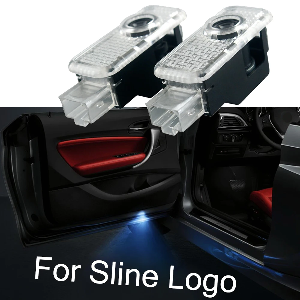 

2pcs For S line Logo Car Door LED Light For Audi A8 B5 B6 C6 R8 RS4 RS5 S4 S5 S6 Q3 Allroads Car Tuning Ghost Shadow Projector
