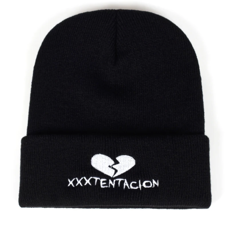 Бренд XXXTentacion узор шапка женская вязанная зимняя шапка Модные Skullies Beanies Мужская шерстяная зимняя шапка плотные колпачки