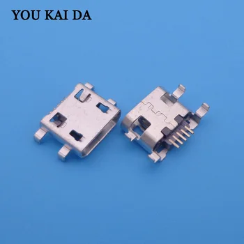 

100pcs/Lot,Micro USB 5pin B type Female Connector For Mobile Phone Micro USB Jack Connector 5 pin Charging Socket