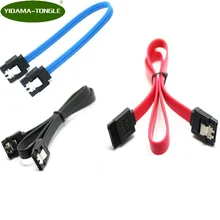 Super velocidade 30 cm 50 cm em linha reta 90 graus ângulo 3.0 6 gb/s cabo sata azul vermelho preto sataiii cabos para ssd hd hdd