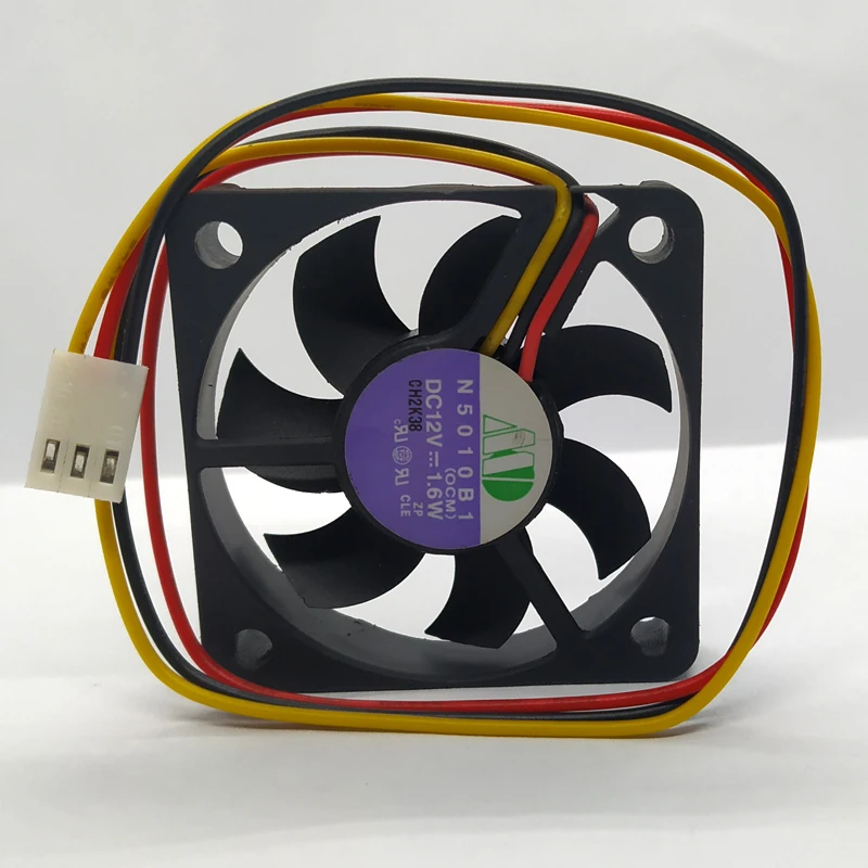 2 шт./лот оригинальный 5010 N5010B1 AC/DC 12V 1 6 W 50*50*10 мм (5 см) 3 (проволока проходит по всей