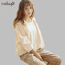 Платье с открытыми плечами большой размер хлопковые пижамы Осенне-зимняя Дамская обувь с длинными рукавами Pijama свободные Повседневное пижамный комплект пижама для девочек, одежда для сна, A18