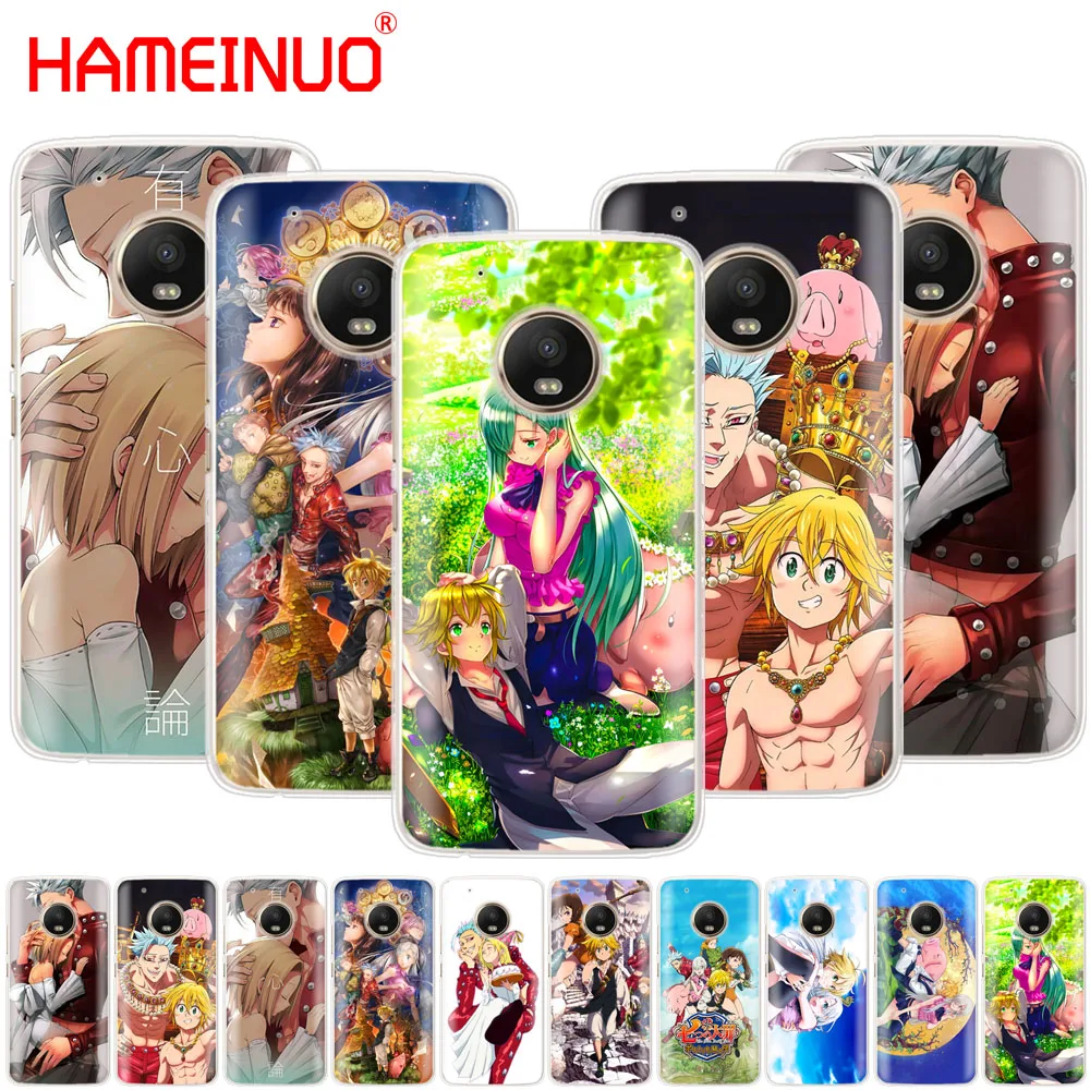 

HAMEINUO Nanatsu no Taizai Seven Deadly Sin case phone cover For Motorola Moto X4 C G6 G5 G5S G4 Z2 Z3 PLAY PLUS