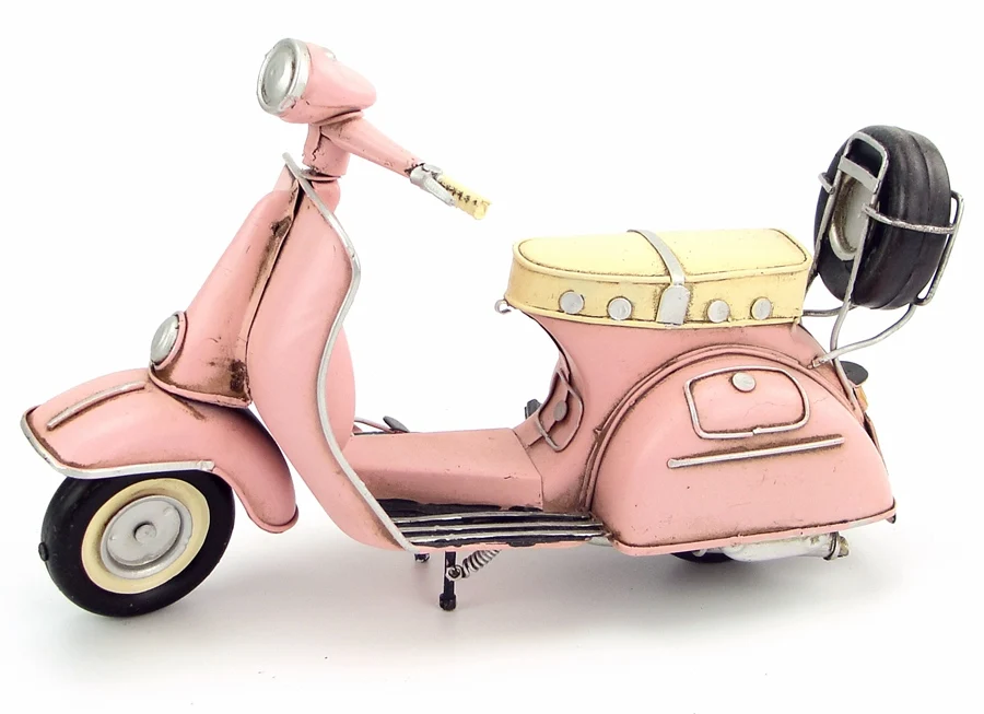 Абсолютно новая модель мотоцикла ручной работы 1965 VESPA металлический мотоцикл артефакт модель игрушки для коллекции подарок украшение