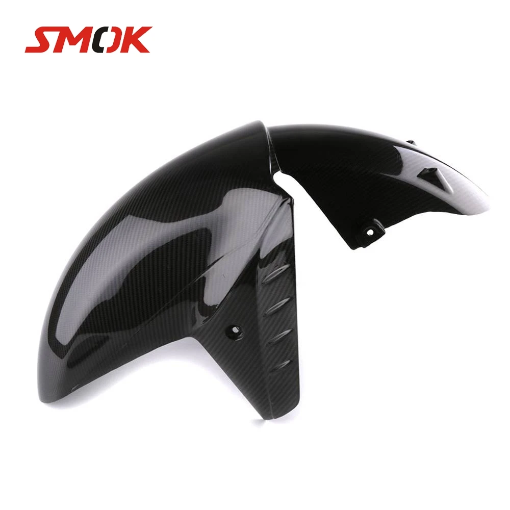 

SMOK For Kawasaki ZZR 1400 ZZR1400 ZX 14R ZX14R 2006-2015 Motorcycle Carbon Fiber Front Fender Splash Mud Dust Guard Mudguards