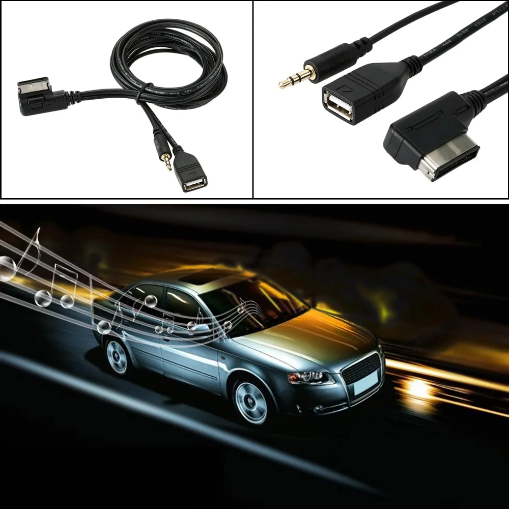 Автомобильный стиль Музыка AMI MMI интерфейс USB зарядное устройство 3 5 мм мини джек