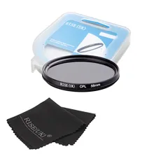 RISE(UK) 58mm Circular Polarizing CPL C-PL Filter Lens +case+gift For Canon NIKON Sony Olympus Camera HOT SALE