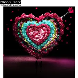 5D Diy картина, вышитая бисером "Сердце Роза любви" полный квадратный/круглый бриллиант вышивка рукоделие стразами Мозаика Декор