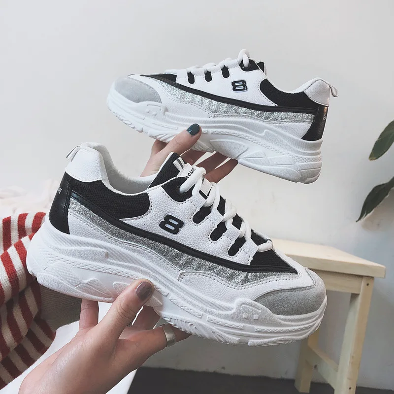 

Ins sports shoes female Korean version ulzzang Harajuku wild students white casual running