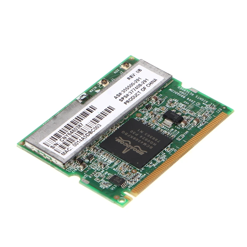 Новая беспроводная Wi Fi карта BroadCom BCM94306 BCM4306 Mini PCI 2 4 ГГц BCOM|Сетевые карты| |
