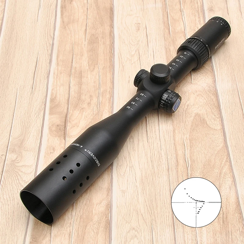 Discovery VT T 4 16X44SF White Leters Tactical Scope Riflescopes Optical Sight FFP Hunting Riflescope font