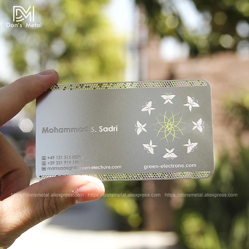 Personalizing concave convex cutout quality stainless steel business metal card Metal business card metal membership desig