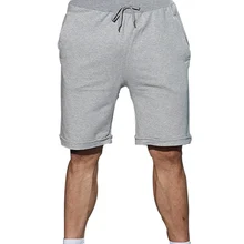 GYMLOCKER летние новые хлопковые шорты свободного кроя мужские тренажерные залы для фитнеса до колена спортивные штаны Мужские штаны для бега и тренировок брендовые короткие штаны