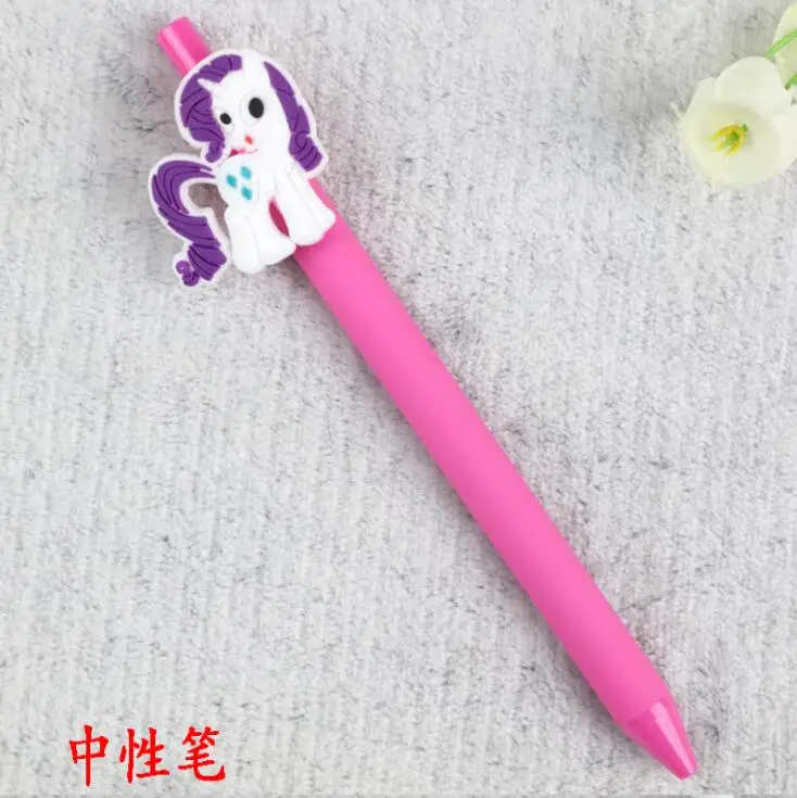 0,5 мм Карамельный цвет единорога Пресс гелевая ручка подпись ручка Эсколар. школьные канцелярские товары поощрительный подарок - Цвет: 04