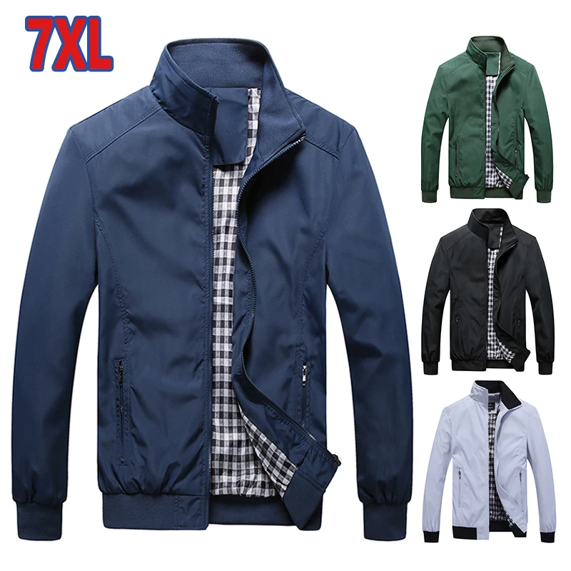 Plus Size 7XL Jacket Men Spring Summer 