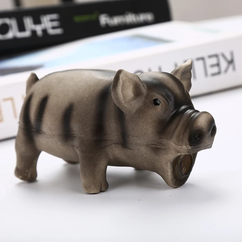 

Funny Pig Calling Sound Squeaking Squeak Toy For Dog Cat Training Natural latex Safe Non-toxic Dog Pet Supplies Interactive Toy