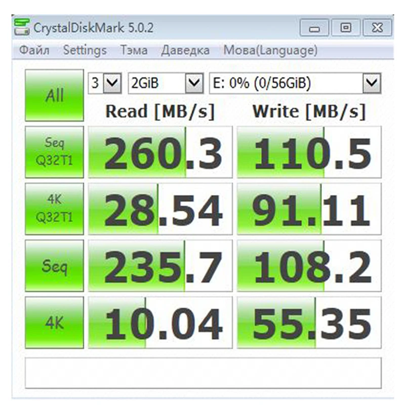 2.5 SSD 60GB speed
