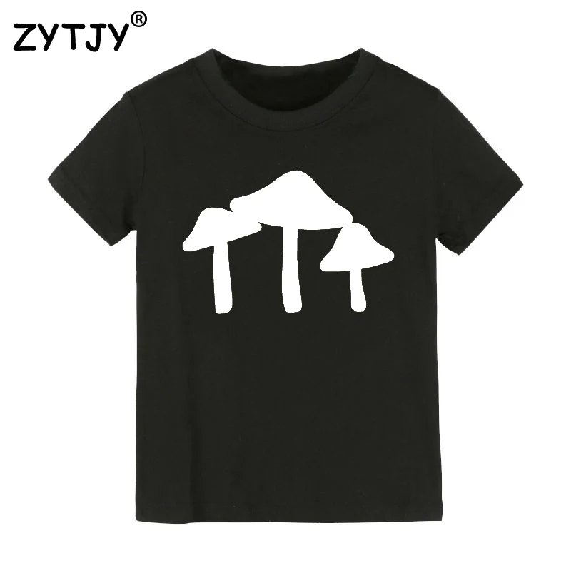 

Three Mushrooms Print Kids tshirt Boy Girl t shirt For Children Toddler Clothes Funny Top Tees Drop Ship Y-46