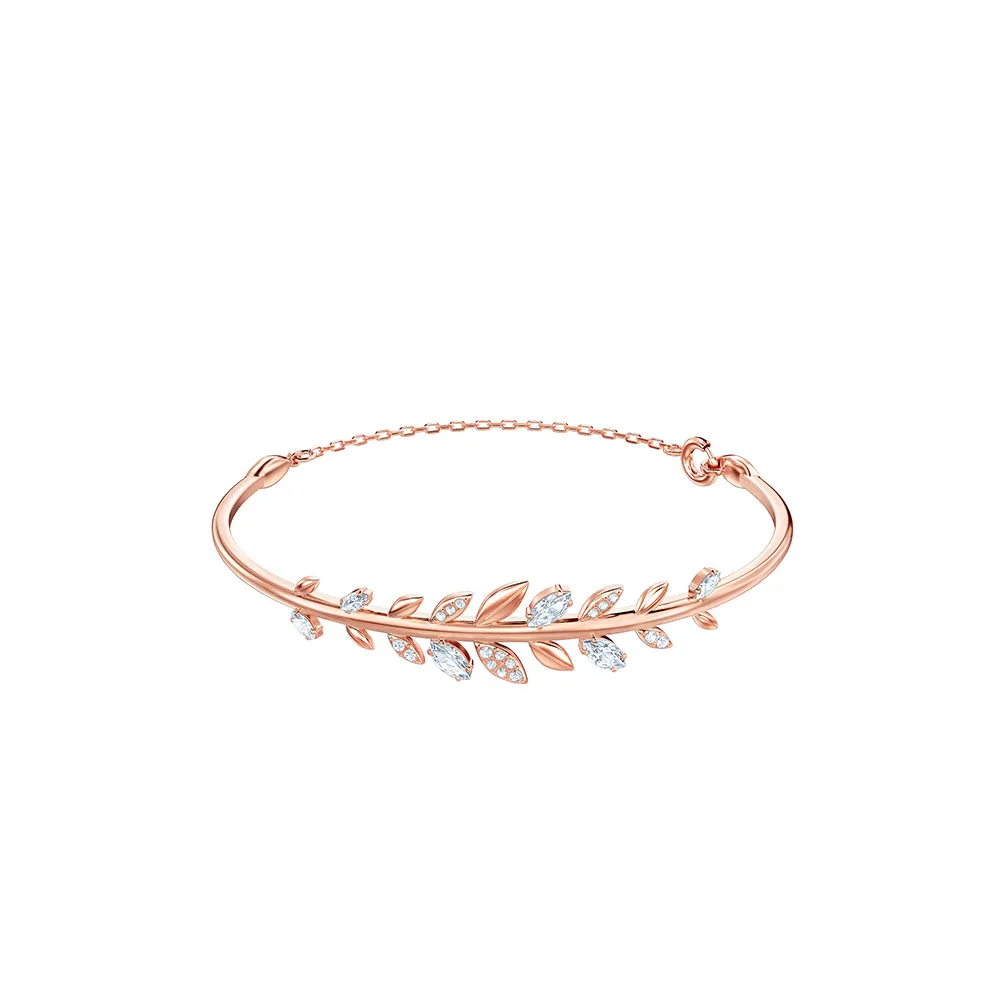 

High Quality SWA Fresh Branches and Leaves Elegant Delicate Female Bracelet Jewelry Beautiful Charming Birthday Gift