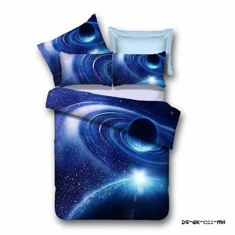 Домашний текстиль 3D печать звезды постельное белье Вселенная узор Galaxy постельное бельё наволочка простыня пододеяльник постельное белье Комплекты постельного белья