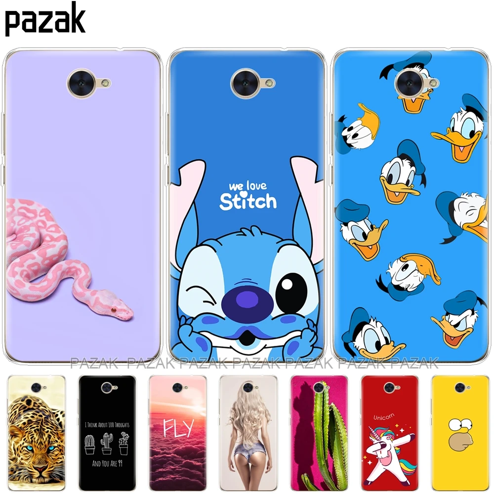 

Silicone phone Case For huawei Y7 2017 / Y7 PRIME 2017 cases phone shell soft TPU Phone Back covers full 360 Protective