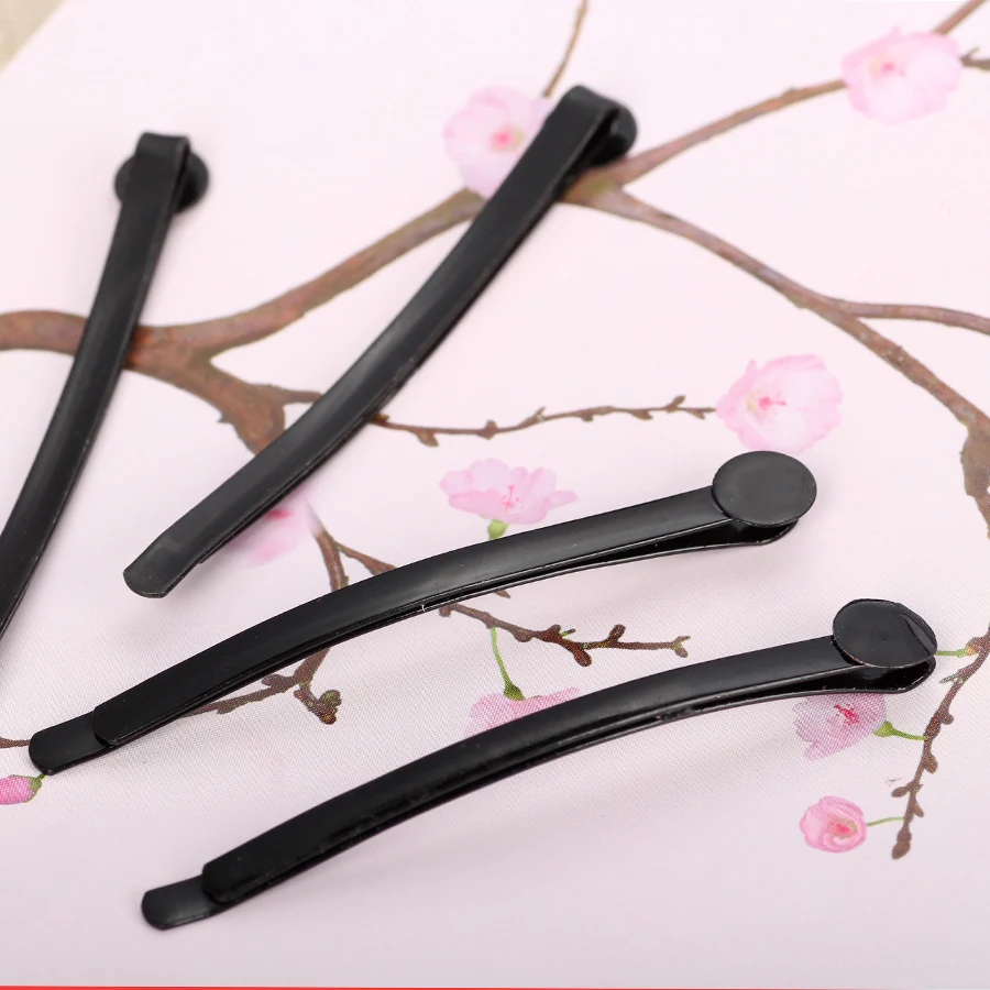 

Black Silver Plated Tone Bobby Pins Hair Clips Glue Hair Pins With Pads Hairclip Jewelry Diy Metal Hairpins Blank Base Findings