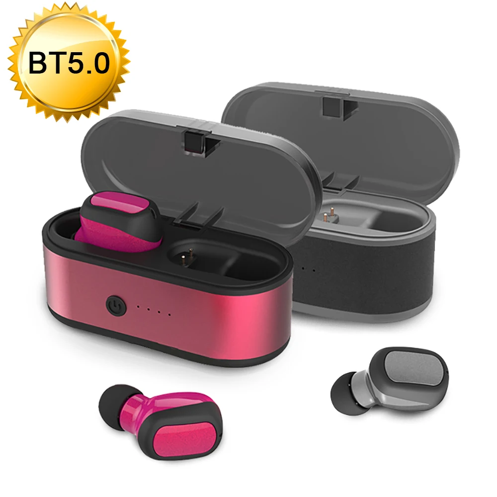 Capsule Wireless TWS Earbuds V5.0 Bluetooth Earphone Headset Deep Bass for iPhone 7 8 Plus X XS Samsung huawei | Электроника