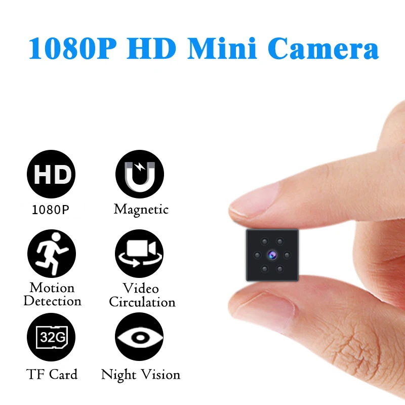 

HD 1080P Mini Camera sport DV Portable Covert Body Cam Night Vision Motion Detection Small Security Carmera hidden card