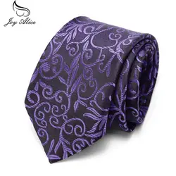 Цветочный галстук красный Свадьба шеи Для мужчин 7,5 см модные белые черные галстуки фиолетовый официальный деловой костюм галстук для Для