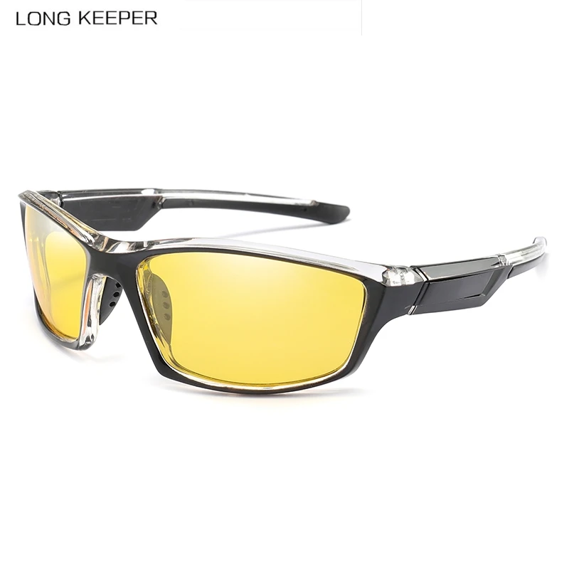 Очки ночного видения Long Keeper для мужчин поляризационные антибликовые линзы в