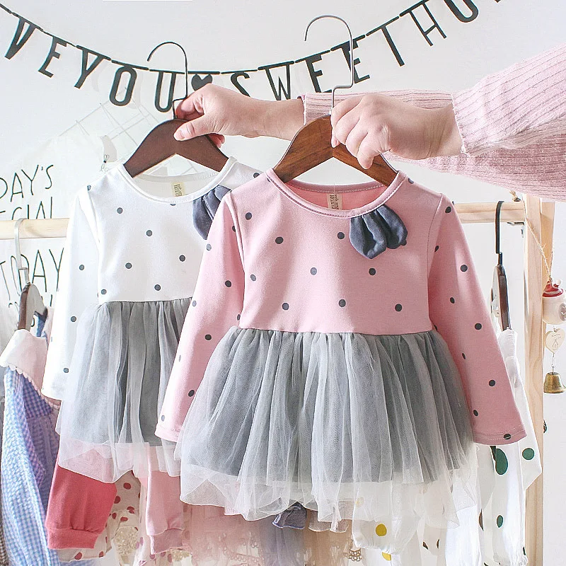 

Autumn Kids Dress Cotton Long Sleeve Toddler Girl Dress Fashion Girls Clothing