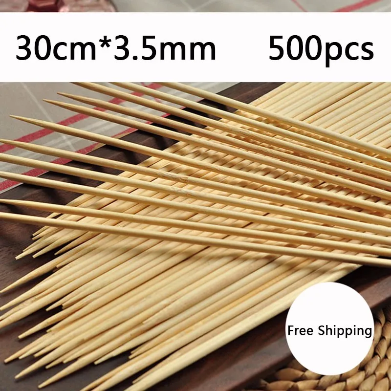 30x3.5mm bamboo BBQ Skewers (4)