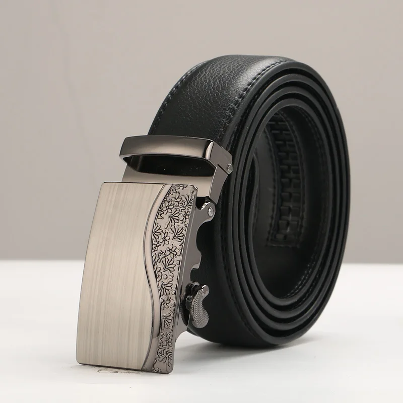 Фирменный дизайнерский кожаный ремень, мужской ремень с автоматической пряжкой, ремни для мужчин, широкий мужской ремень, пояс ceinture cinto masculino - Цвет: 7