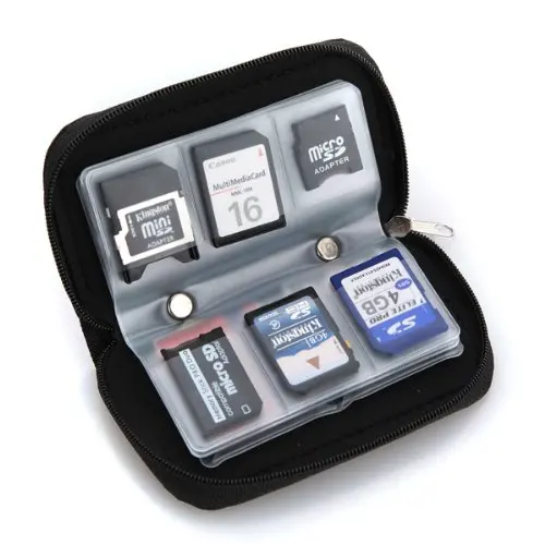 

Hot 22 slots case pouch holder wallet for SD SDHC MMC CF Micro SD Memory Card