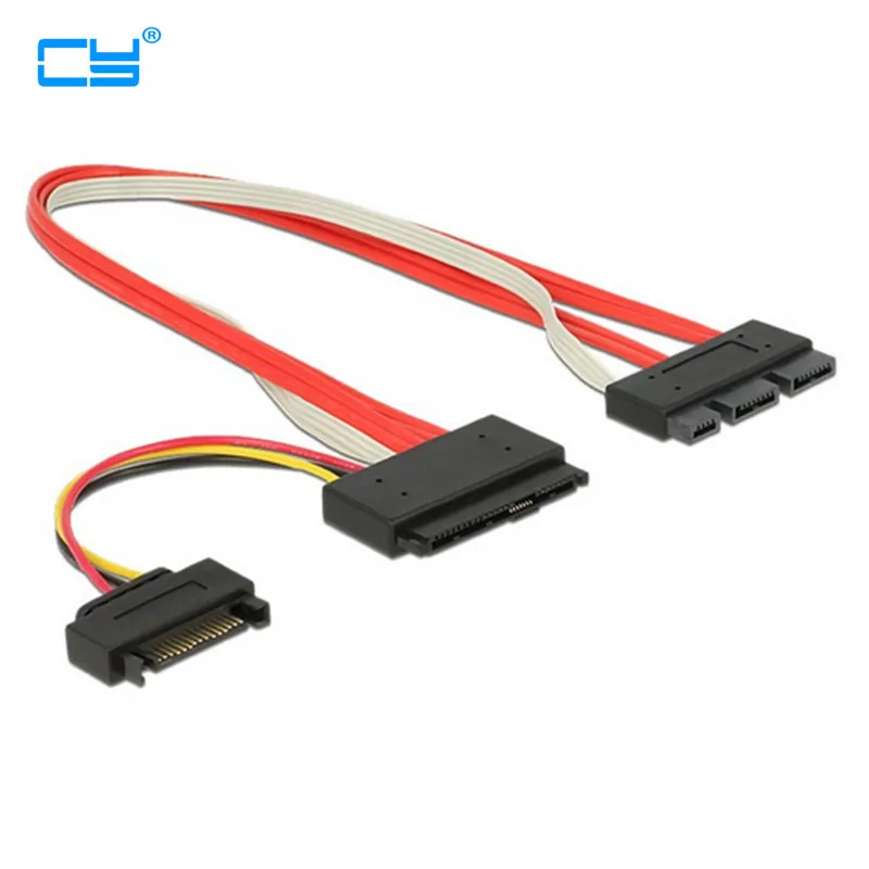 SFF 8639 SATA 3 2 Express 18pin (7 + 7 4) & 15Pin Power to 8482 SAS 29pin Data Raid Cable 30 см|sata 3.2|sata satasata express |
