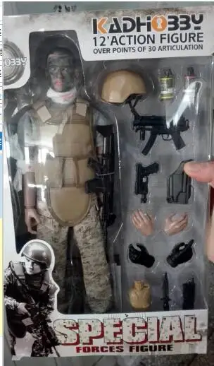 1/6 фигурка военного солдата спецназа форма Военная игрушка солдатики набор военных фигурок с коробкой горячая модель игрушки - Цвет: Wounded Soldier