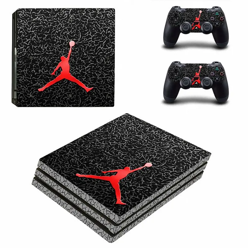 Basketball Star Legend James and Jordan Design Vinyl Decal For Playstation 4 Pro Console & Controller Vinyl For PS4 Pro Skin-361