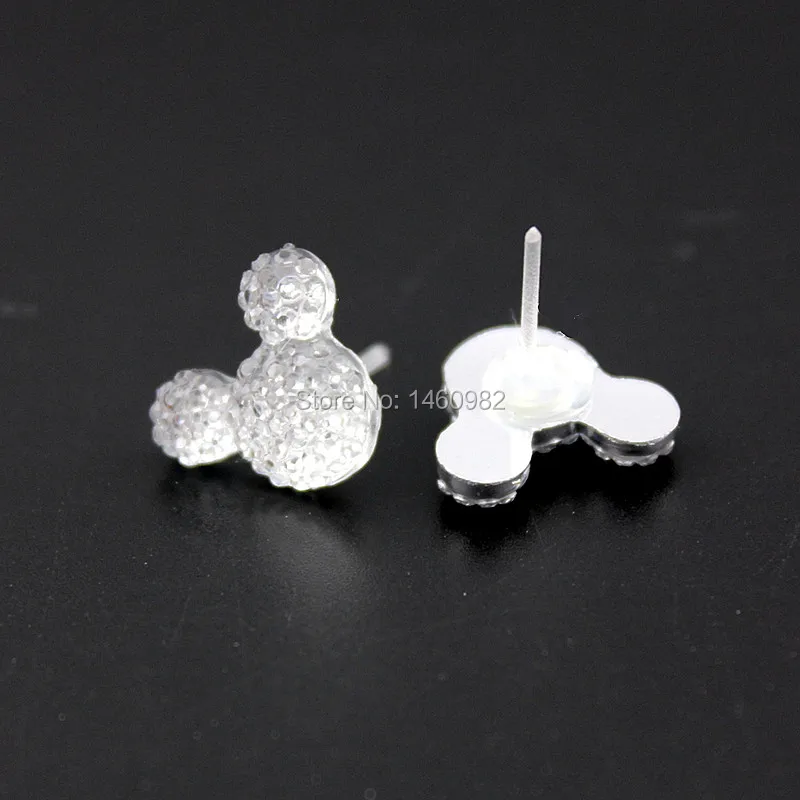 Модные милые серьги гвоздики для девочек и женщин 6 пар мультяшные полимерные в