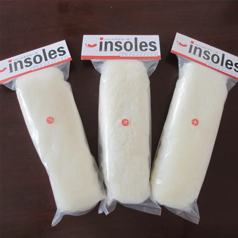 

Unisex Insoles for Snow Boots Thick Shoe Real Fur 100% Cashmere Sheepskin Wool Thermal Insoles Warm Soft for Shoes Size 35-44