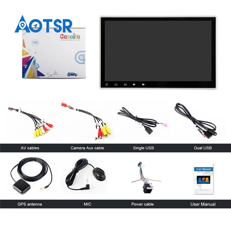 Dasaita-10-2-Android-8-0-Car-GPS-reproductor-de-Radio-para-2-din-Universal-con