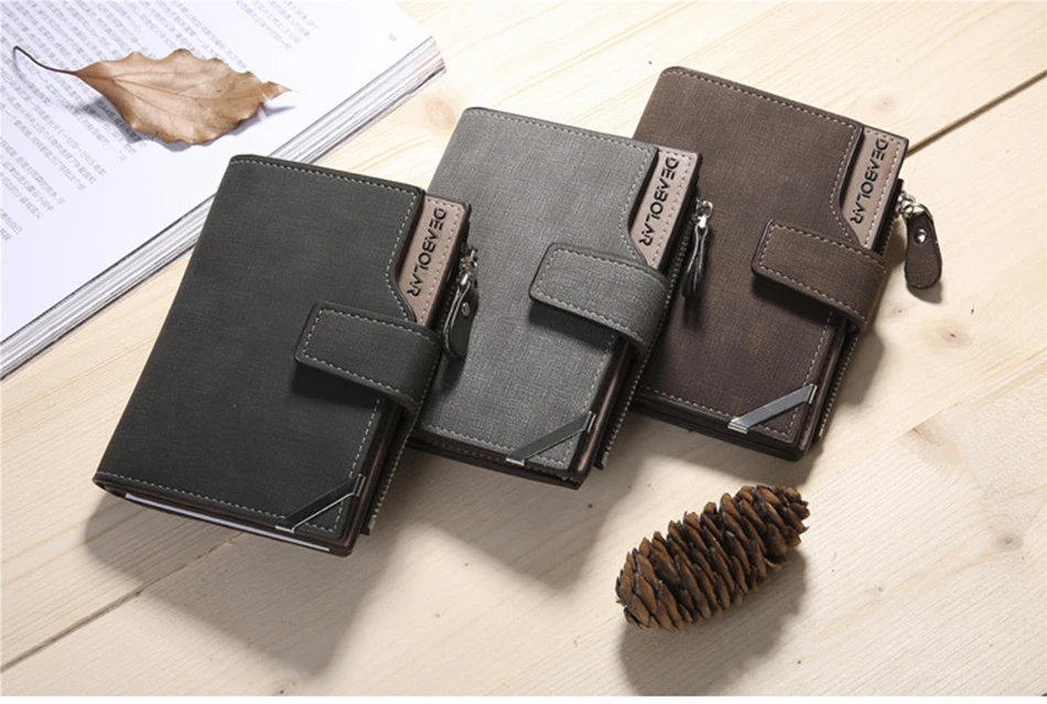 Подлинный Мужской винтажный Многофункциональный короткий бумажник Для водительских прав, модные высококачественные кошельки, портмоне с держателем