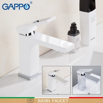 GAPPO Basin Faucet chrome wash basin sink faucets bathroom basin sink mixer brass water taps bathroom mixer taps torneira gappo white basin faucet bathroom faucet mixer sink faucets chrome brass water faucets bath basin mixer tap water torneira