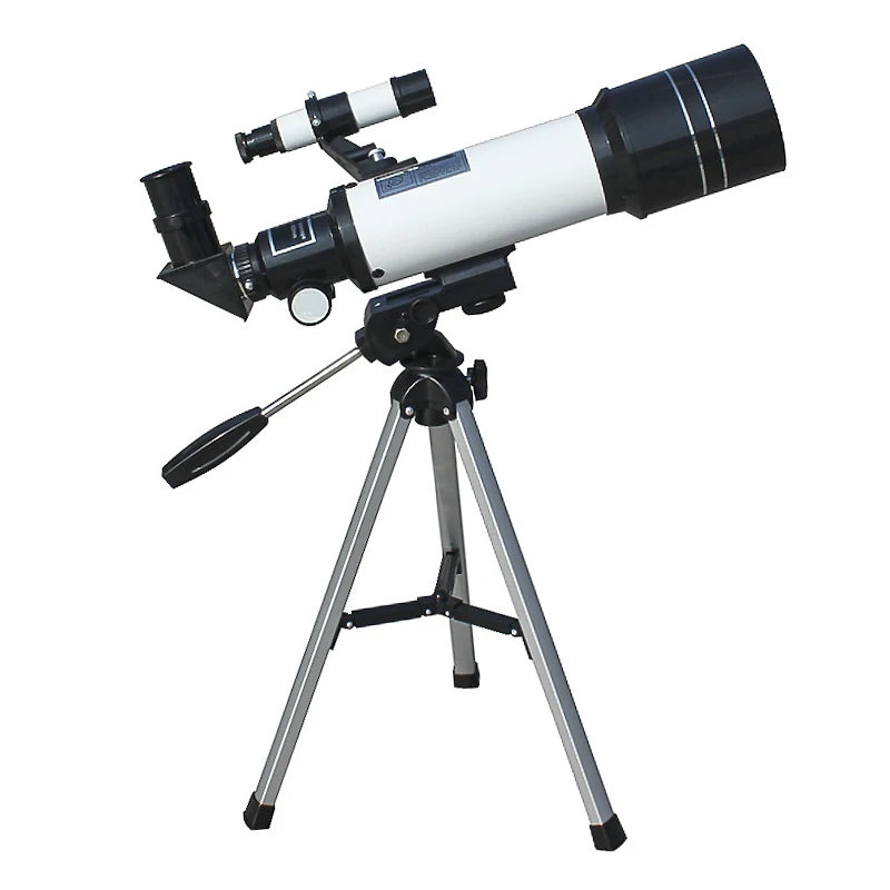 HD 200X астрономический телескоп 70 мм апертура преломления Монокуляр F40070M наружный просмотр Луны с портативным штативом детский подарок - Цвет: F40070M