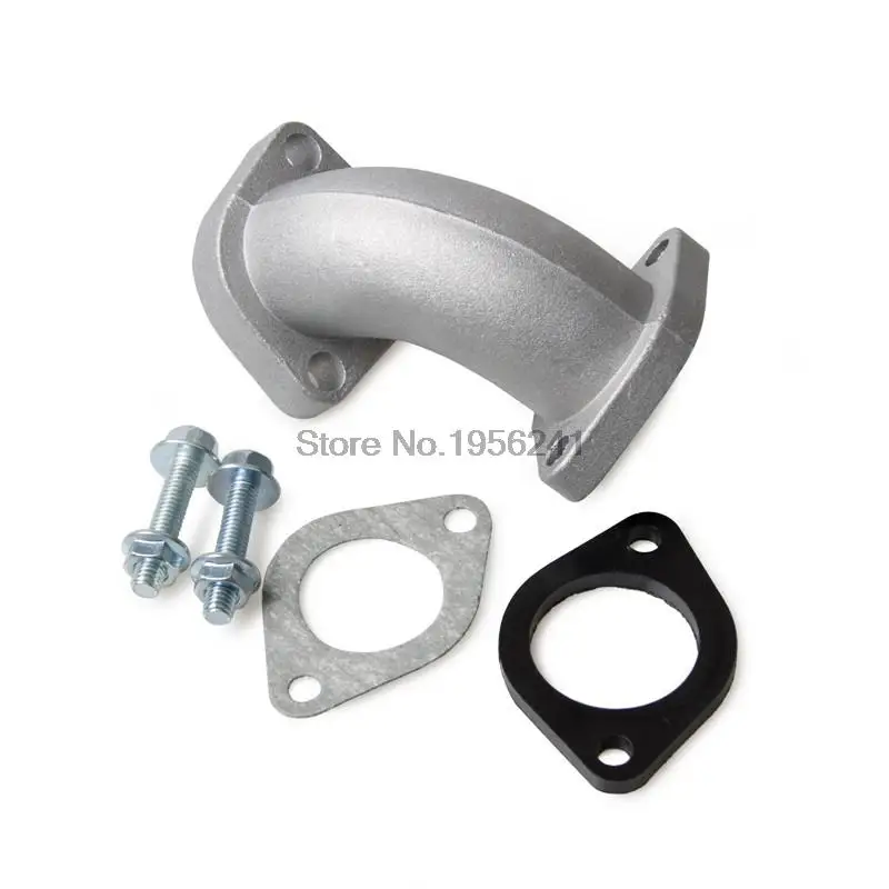 

27mm Intake Manifold Pipe With Gaskets For 150cc 200cc 250cc ATV Quad Dirt Bike fuel system Assembly Parts