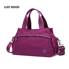 Luxy Moon Women Travel Bags Handbags Fashion Portable Luggage Bag Purple Duffel Bags Waterproof Nylon Weekend Duffle Bag