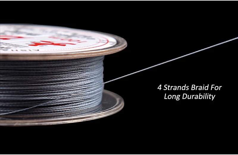 Linha de Pesca Linha de Pesca para a Carpa Isca de Pesca 100 m Extremo Forte 4 Vertentes pe Trançada 8lb 90lb Cinza Jogo Mar Multifilament para a Carpa Mod. 1086878 12 de pesca para isca carpa jogo pesca do mar
