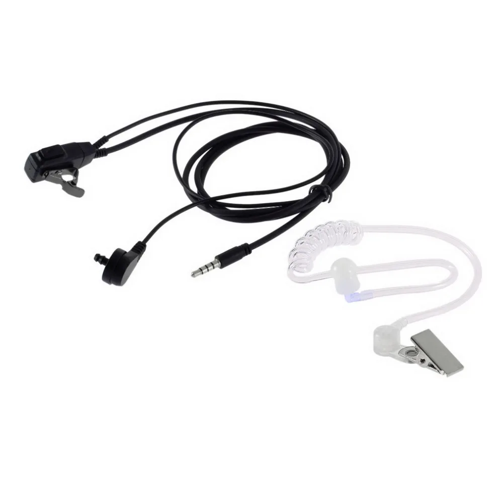 

In stock! Headset Mic Covert Acoustic Tube Earpiece for Radio Security Agent Headphones Headsets